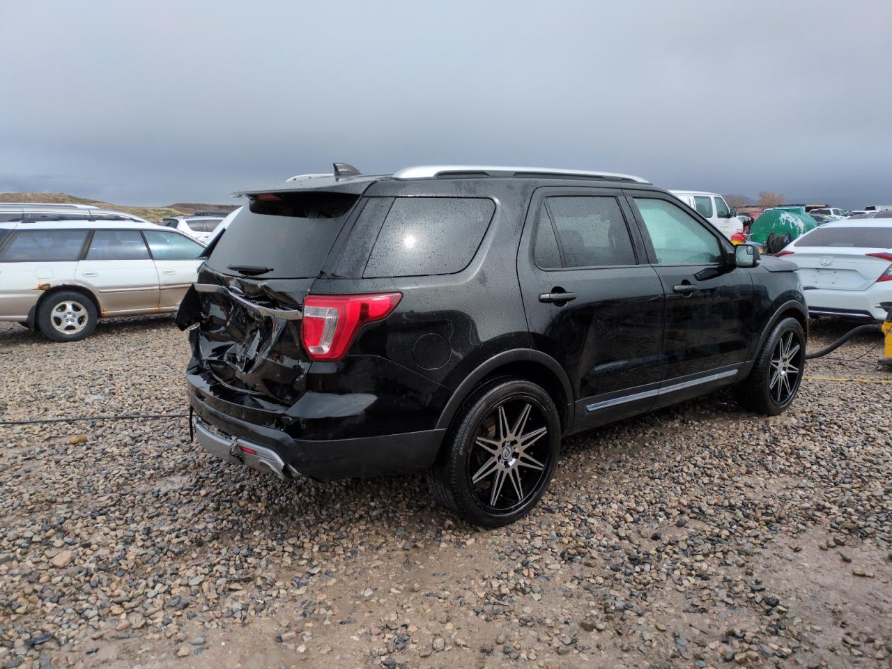 2016 Ford Explorer VIN 1FM5K7D81GGA07612 Copart auction photo, rear end / side damage thumbnail 3