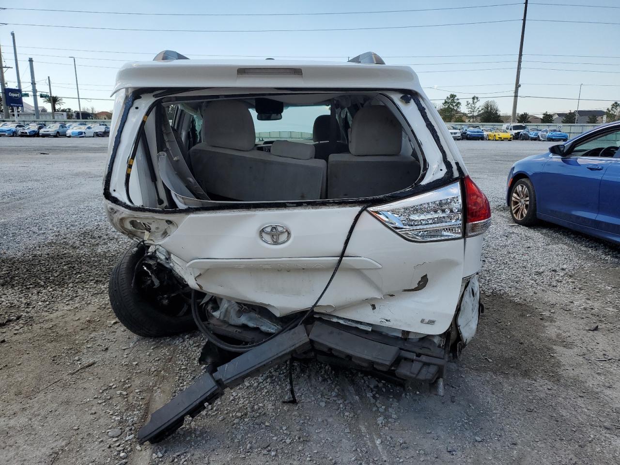 2013 Toyota Sienna VIN 5TDKK3DC5DS296418 Copart auction photo, all over damage thumbnail 6