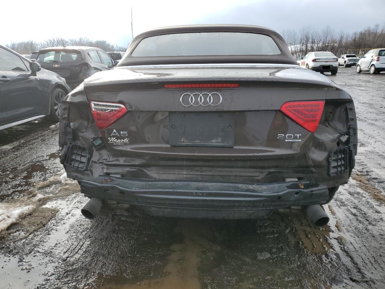 2015 Audi A5 VIN WAUMFAFHXFN001880 Copart auction photo, rear end damage thumbnail 6