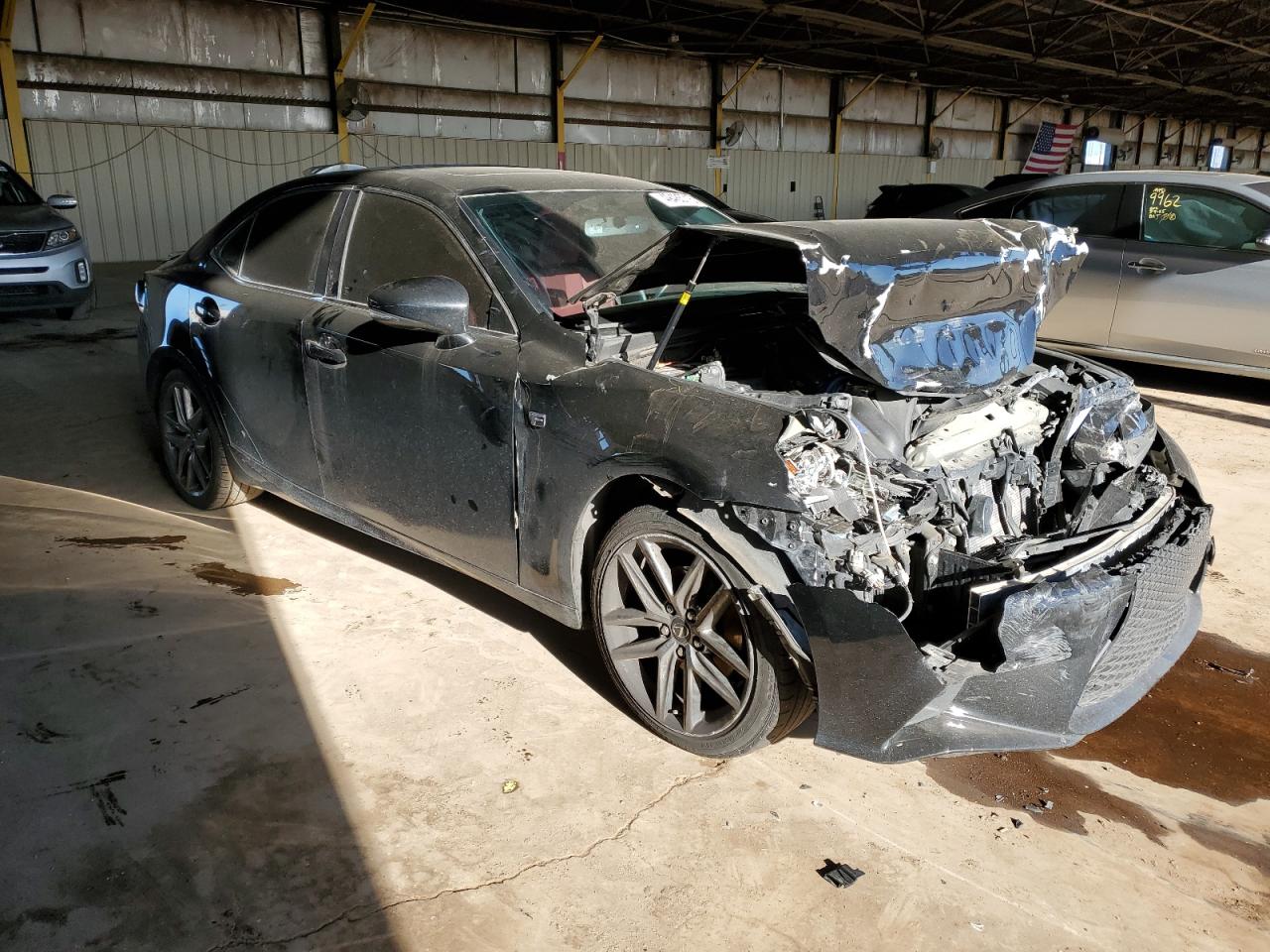 2014 Lexus IS VIN JTHCF1D24E5008415 Copart auction photo, front end / side damage thumbnail 4
