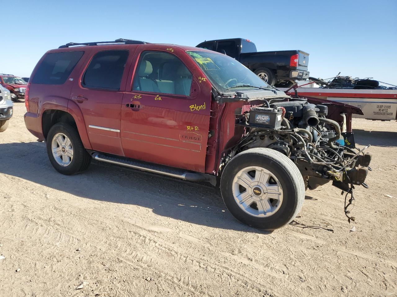2011 Chevrolet Tahoe VIN 1GNSKBE01BR132214 Copart auction photo, front end damage thumbnail 4