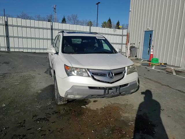 2007 Acura MDX VIN 2HNYD28347H550898 Copart auction photo, side / front end damage thumbnail 12