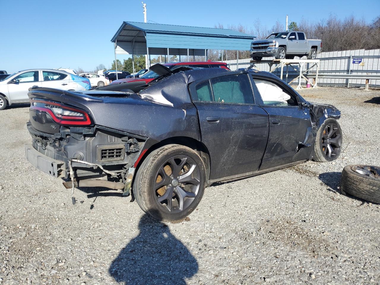 2015 Dodge Charger VIN 2C3CDXCT9FH871097 Copart auction photo, all over damage thumbnail 3