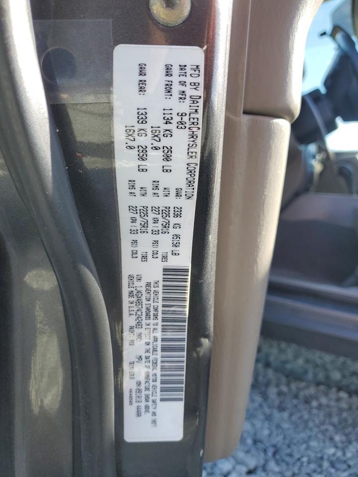 2004 Jeep Grand Cherokee VIN 1J4GX48S74C242483 Copart auction photo, front end damage thumbnail 15