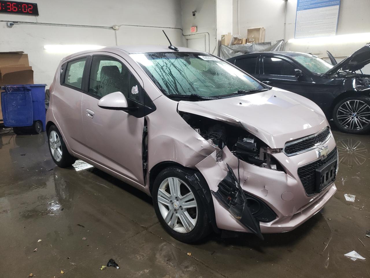 2013 Chevrolet Spark VIN KL8CD6S92DC620099 Copart auction photo, front end damage thumbnail 4
