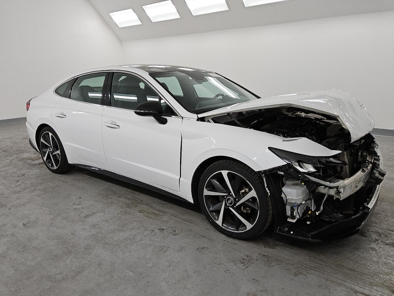 2023 Hyundai Sonata VIN KMHL44J29PA279831 Copart auction photo, front end damage thumbnail 4