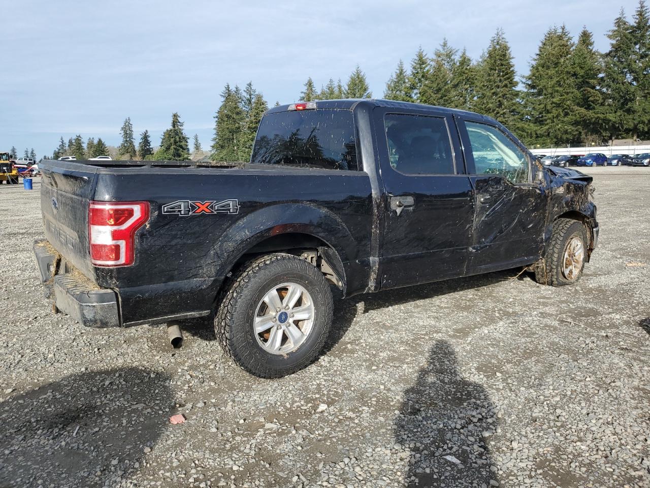 2020 Ford F-150 VIN 1FTEW1E58LKD77697 Copart auction photo, front end / side damage thumbnail 3