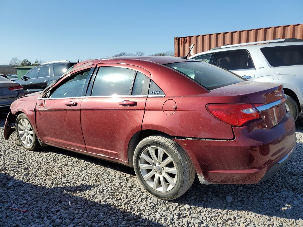 2014 Chrysler 200 VIN 1C3CCBBB9EN151321 Copart auction photo, front end / side damage thumbnail 2