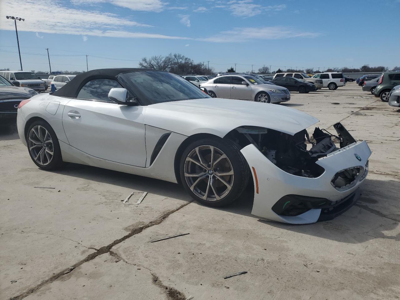 2019 BMW Z4 VIN WBAHF3C58KWW35653 Copart auction photo, front end / hail damage thumbnail 4