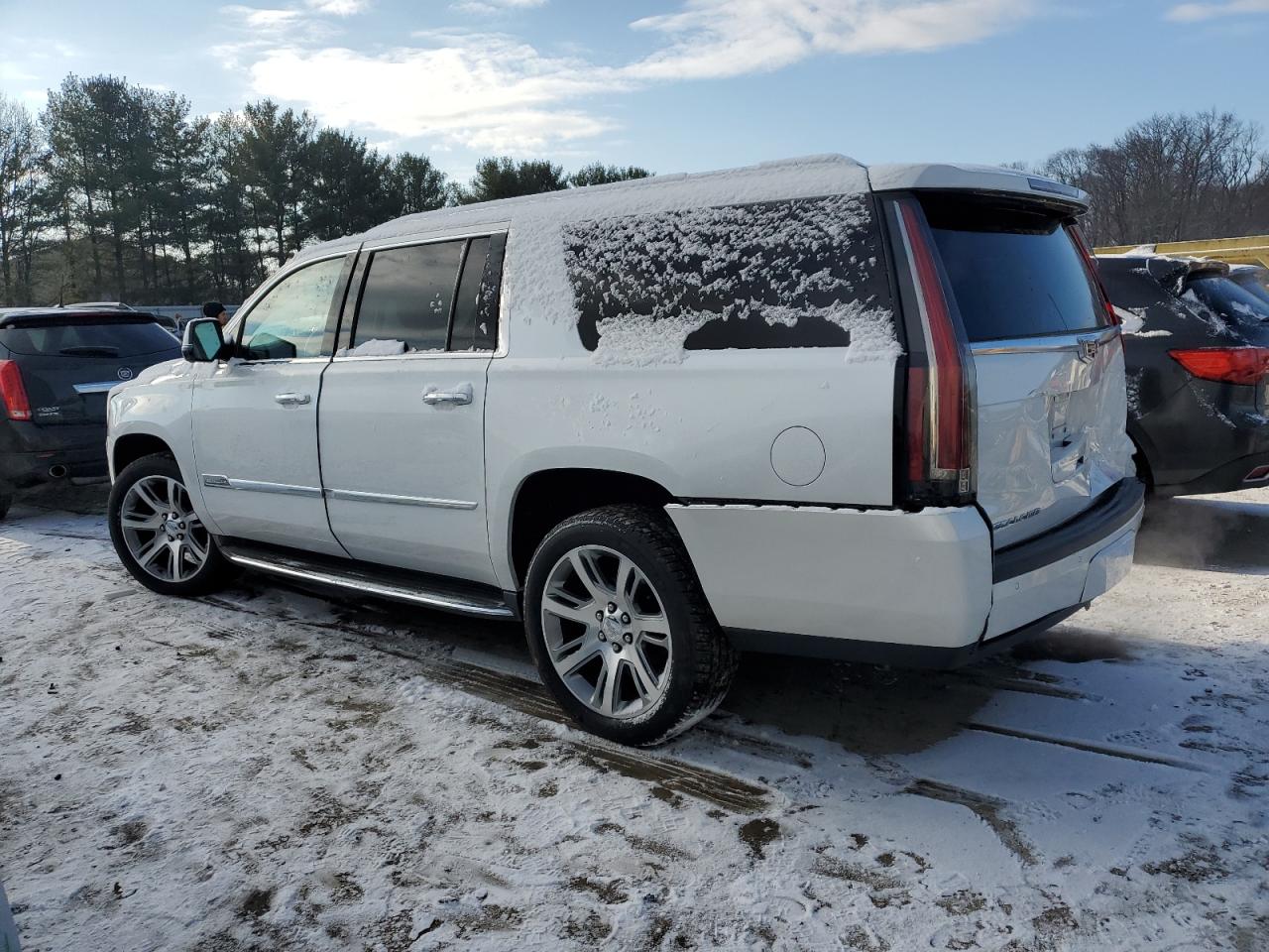 2016 Cadillac Escalade VIN 1GYS4HKJ8GR372154 Copart auction photo, rear end / side damage thumbnail 2