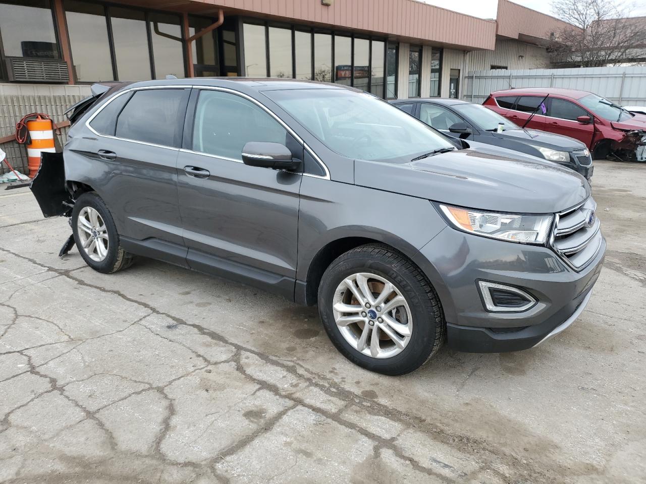 2015 Ford Edge VIN 2FMTK4J84FBC10347 Copart auction photo, rear end damage thumbnail 4