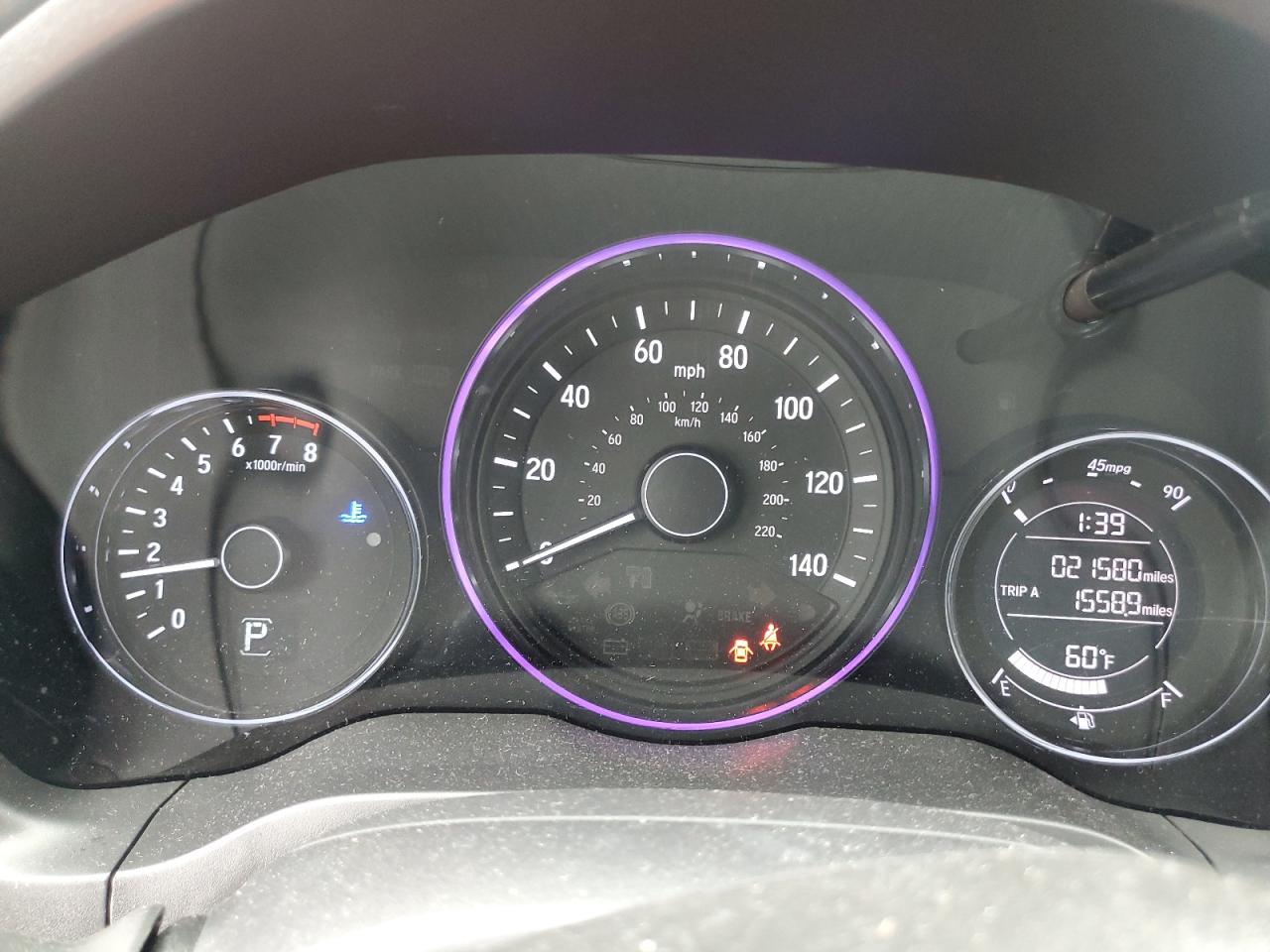 2020 Honda HR-V VIN 3CZRU5H15LM717947 Copart auction photo, rear end / minor dent/scratches damage thumbnail 9