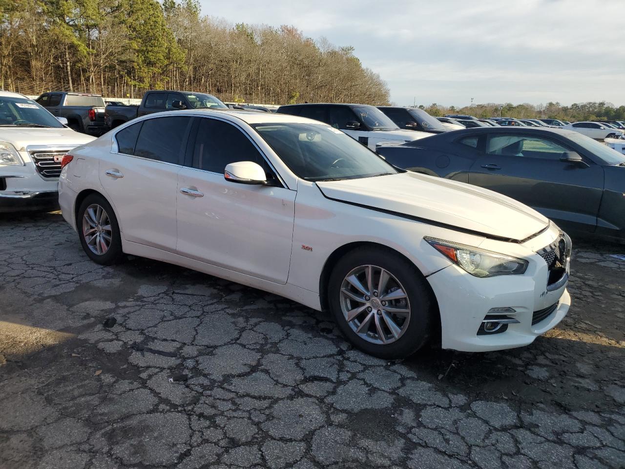 2017 Infiniti Q50 VIN JN1EV7AP9HM735837 Copart auction photo, front end damage thumbnail 4