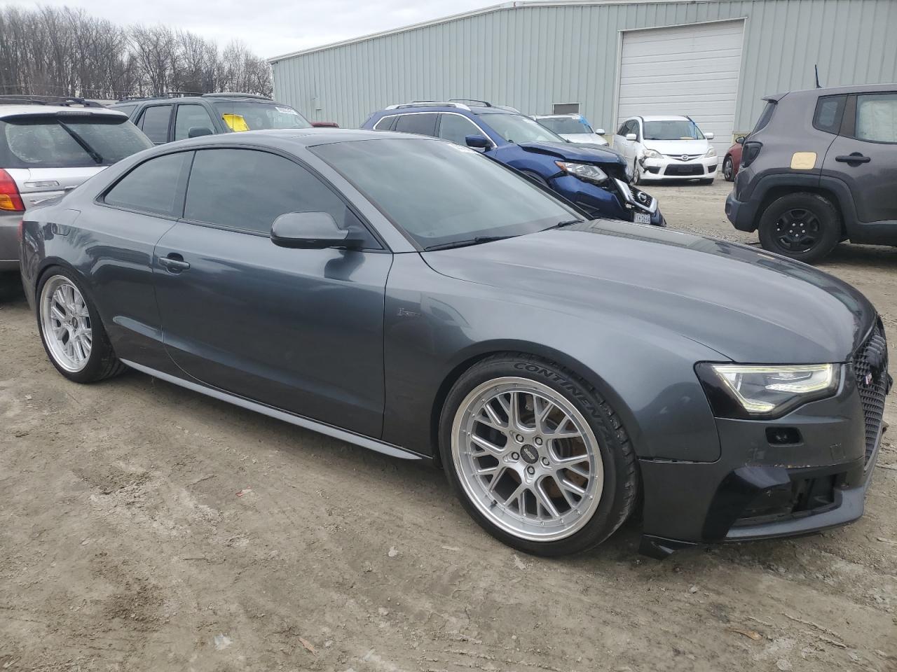 2015 Audi RS5 VIN WAUCGAFR0FA057187 Copart auction photo, rear end / front end damage thumbnail 4