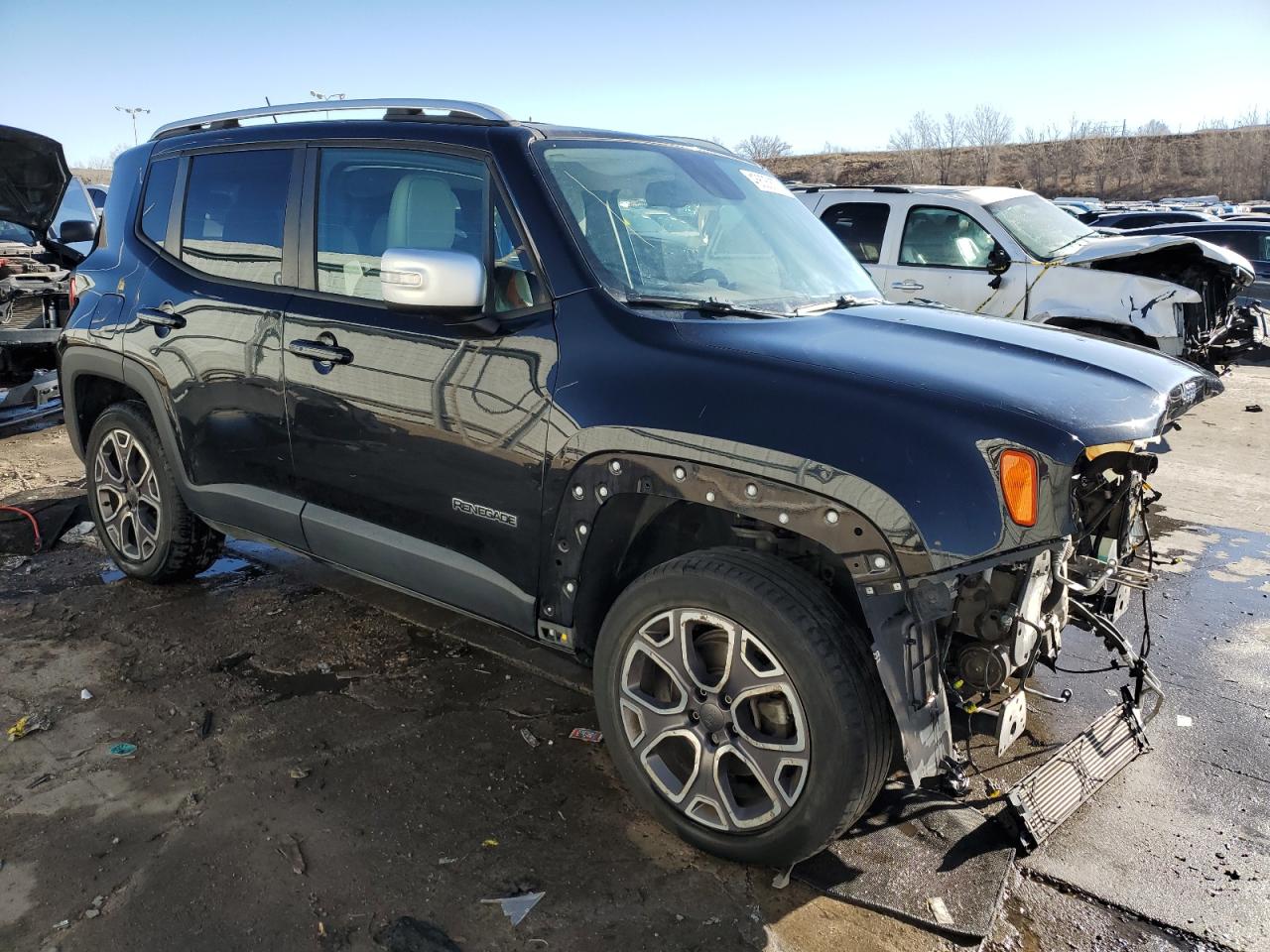 2015 Jeep Renegade VIN ZACCJBDT0FPB61362 Copart auction photo, front end damage thumbnail 4