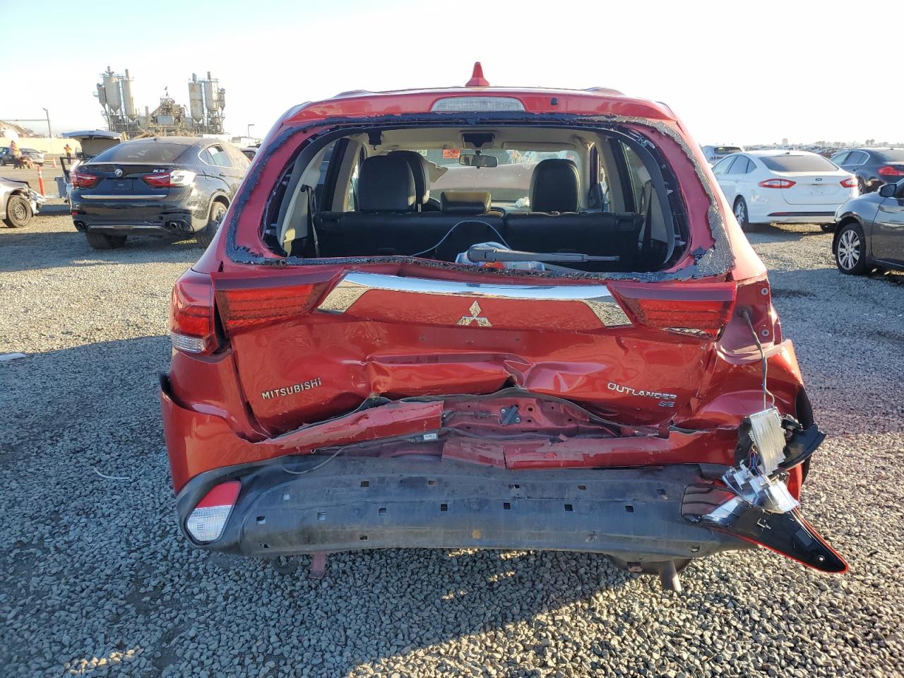 2019 Mitsubishi Outlander VIN JA4AD3A36KZ042734 Copart auction photo, rear end / front end damage thumbnail 6