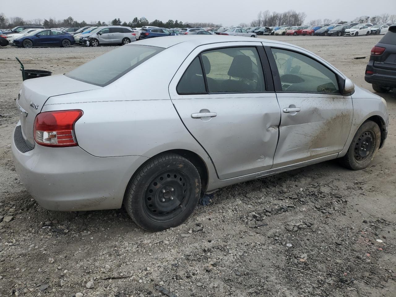 2012 Toyota Yaris VIN JTDBT4K35CL037319 Copart auction photo, front end / side damage thumbnail 3