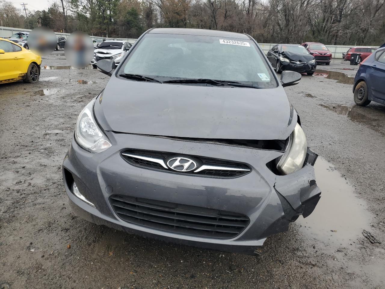 2013 Hyundai Accent VIN KMHCU5AE0DU086753 Copart auction photo, front end damage thumbnail 5