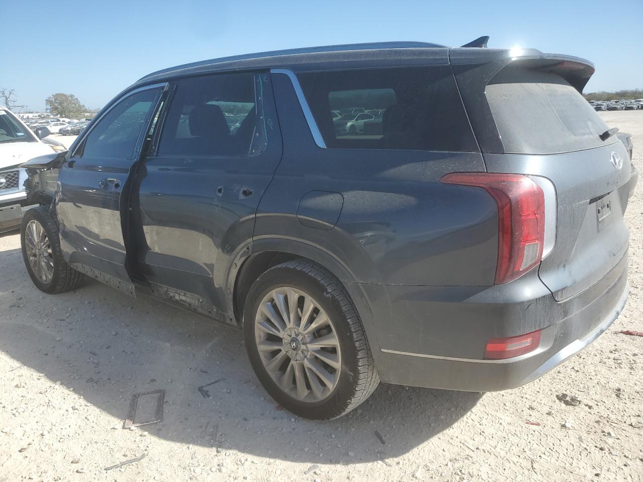 2020 Hyundai Palisade VIN KM8R54HEXLU066578 Copart auction photo, front end / side damage thumbnail 2