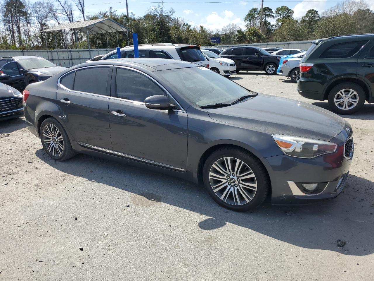 2014 KIA Cadenza VIN KNALN4D71E5134410 Copart auction photo, normal wear damage thumbnail 4