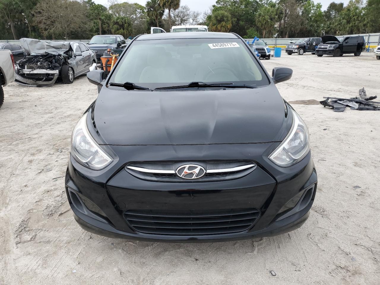 2016 Hyundai Accent VIN KMHCT4AE2GU162989 Copart auction photo, rear end / minor dent/scratches damage thumbnail 5