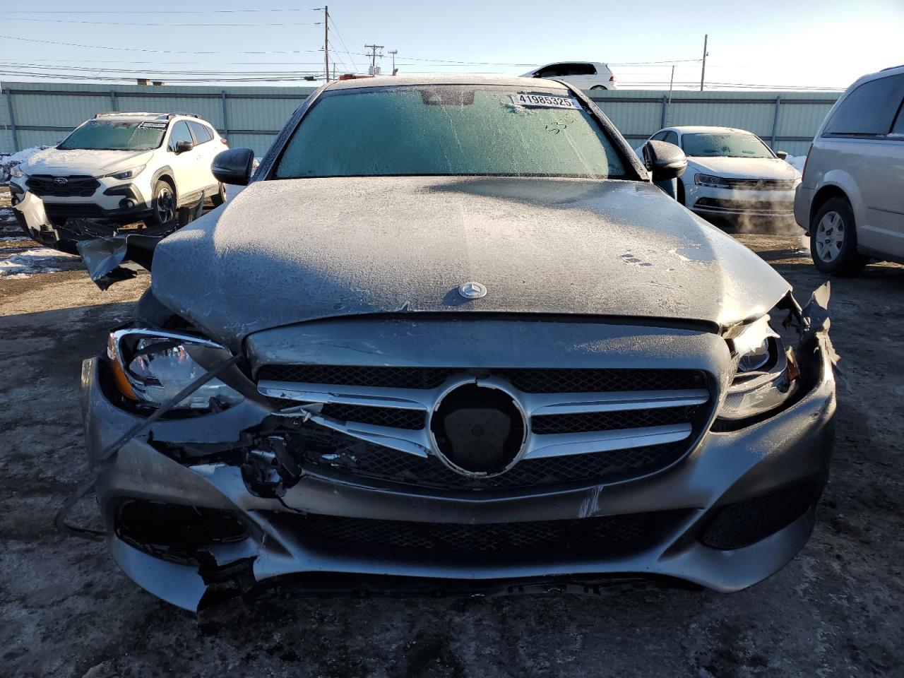 2017 Mercedes-Benz C-klasse VIN 55SWF4KB0HU207305 Copart auction photo, front end / side damage thumbnail 5