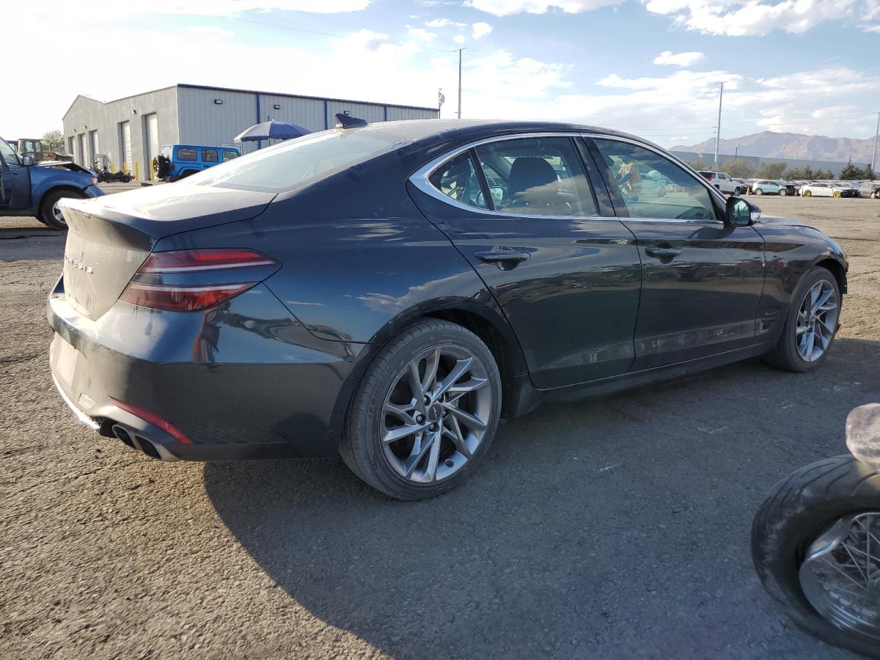 2022 Genesis G70 VIN KMTG34TA2NU094241 Copart auction photo, front end damage thumbnail 3