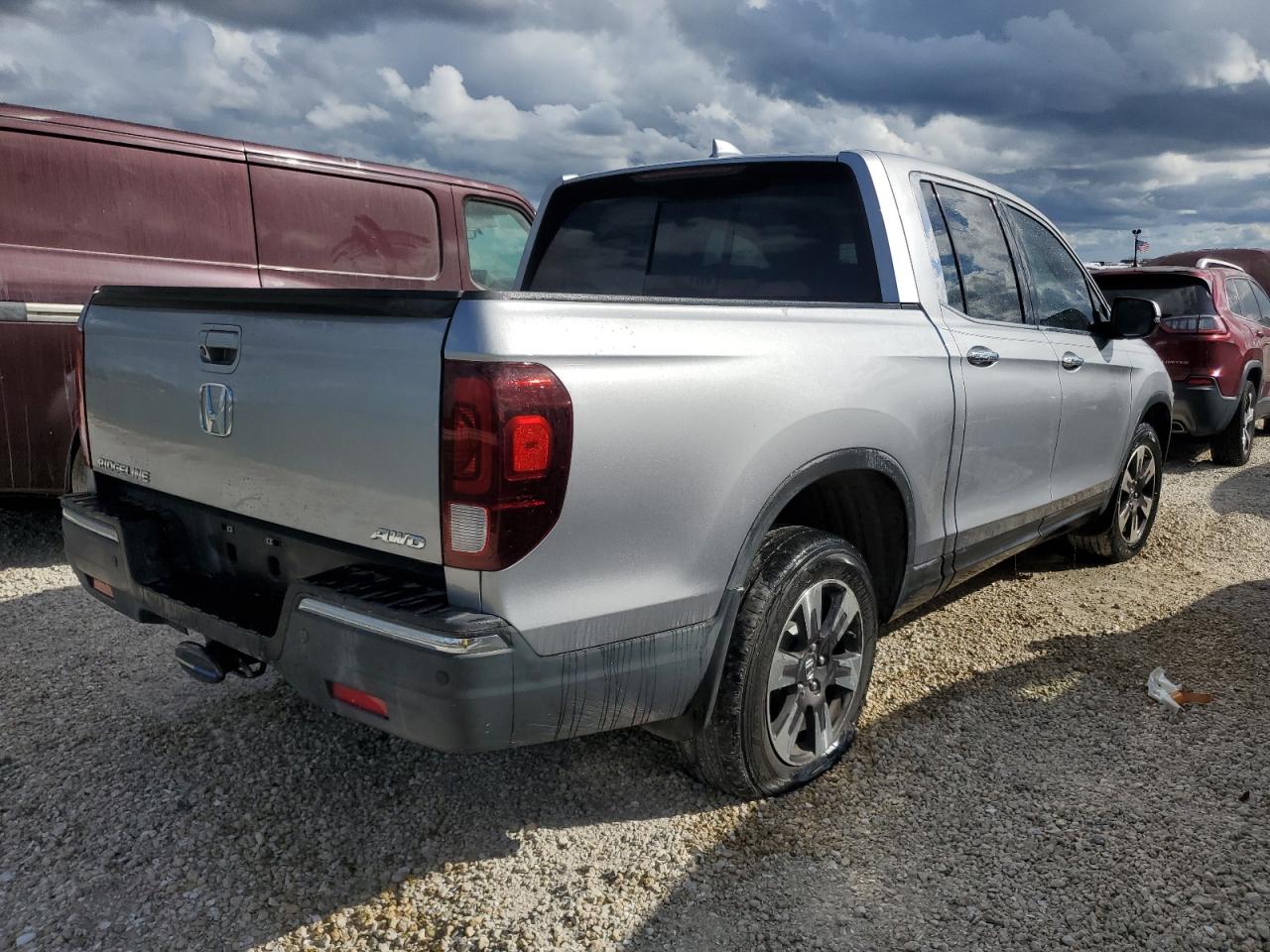 2019 Honda Ridgeline VIN 5FPYK3F74KB011291 Copart auction photo, water/flood damage thumbnail 3