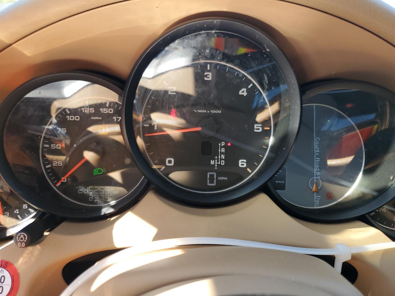2015 Porsche Cayenne VIN WP1AF2A27FLA34232 Copart auction photo, side / front end damage thumbnail 9