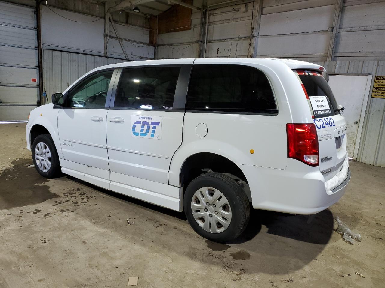 2016 Dodge Caravan VIN 2C4RDGBG6GR340252 Copart auction photo, mechanical / side damage thumbnail 2