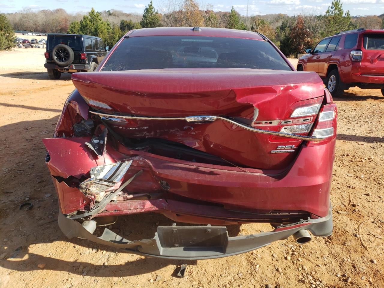 2017 Ford Taurus VIN 1FAHP2E83HG110493 Copart auction photo, rear end / front end damage thumbnail 6