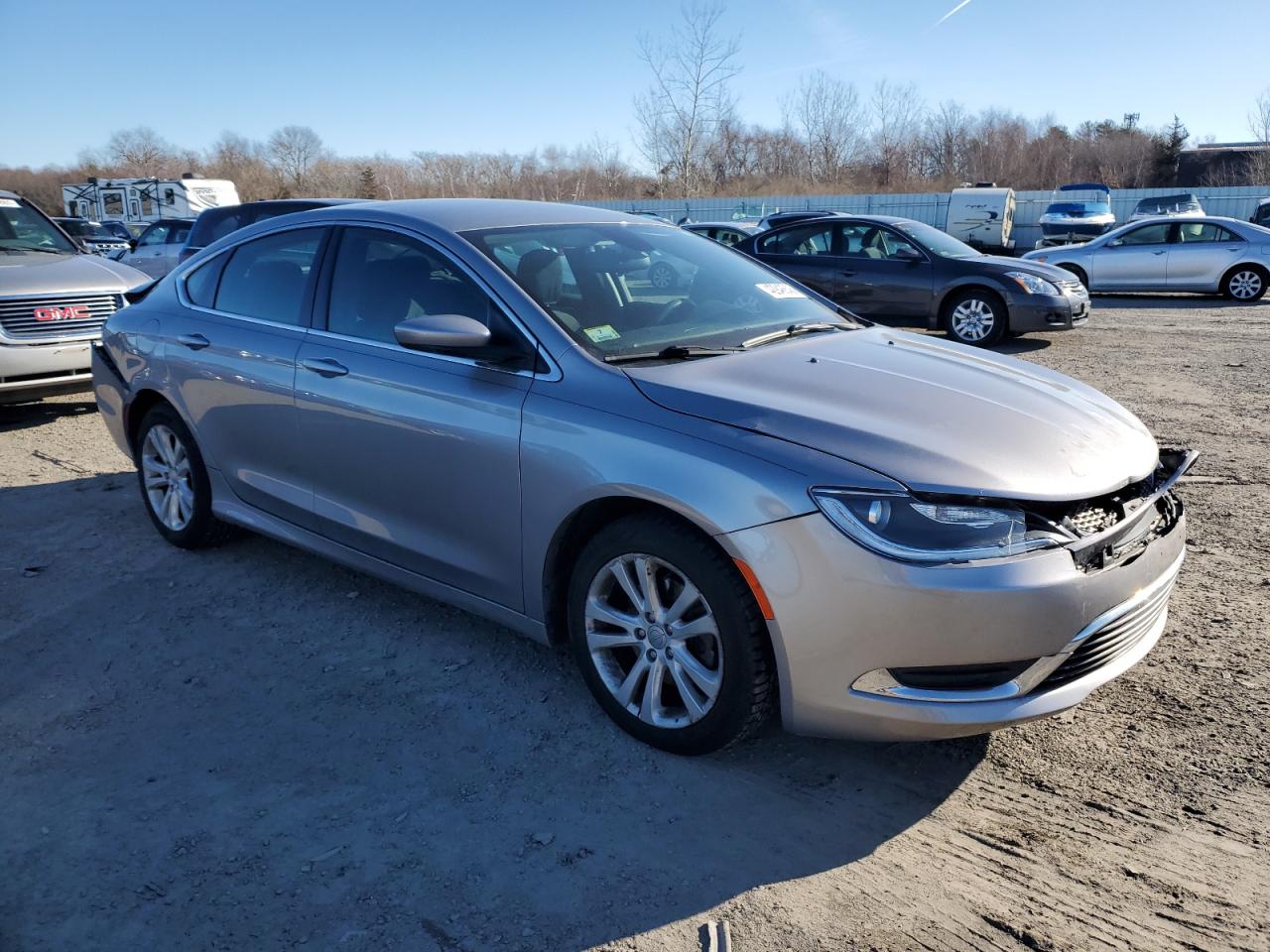 2015 Chrysler 200 VIN 1C3CCCAB1FN575245 Copart auction photo, rear end / front end damage thumbnail 4