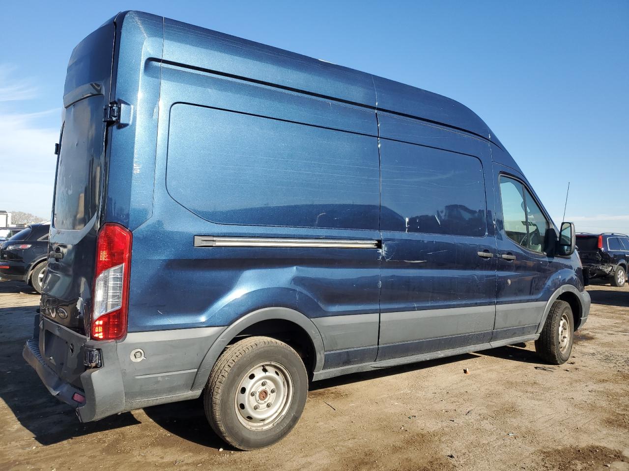 2017 Ford Transit VIN 1FTYR2XM1HKA49236 Copart auction photo, all over damage thumbnail 3