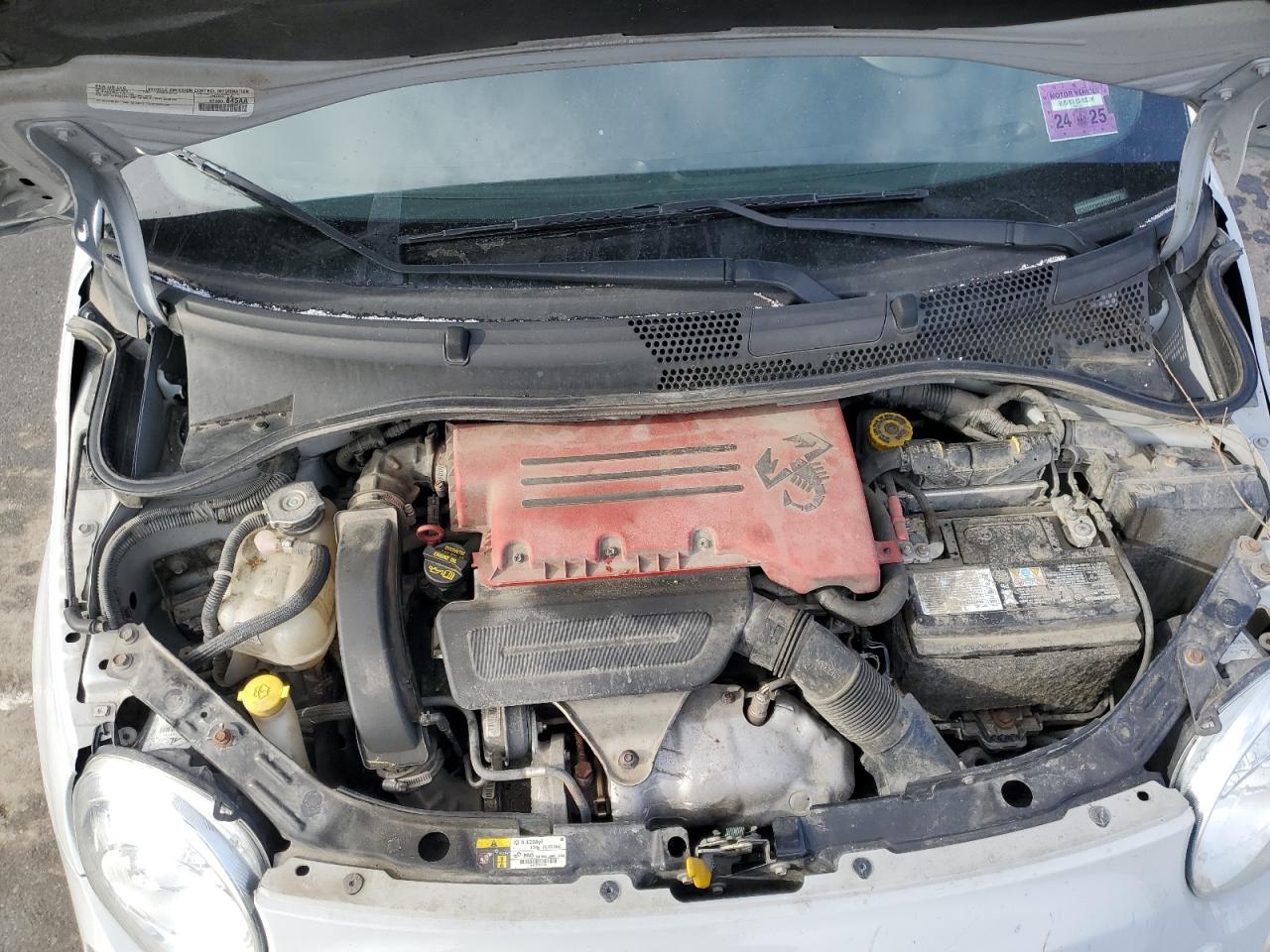 2017 Fiat 500 VIN 3C3CFFFH5HT509127 Copart auction photo, side / undercarriage damage thumbnail 12