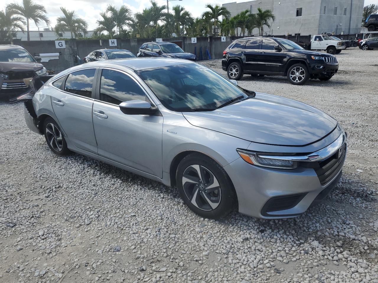 2021 Honda Insight VIN 19XZE4F58ME008458 Copart auction photo, rear end damage thumbnail 4