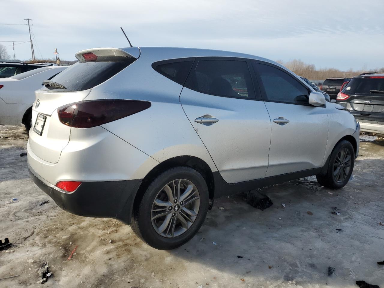 2014 Hyundai Tucson VIN KM8JT3AF0EU924238 Copart auction photo, front end damage thumbnail 3
