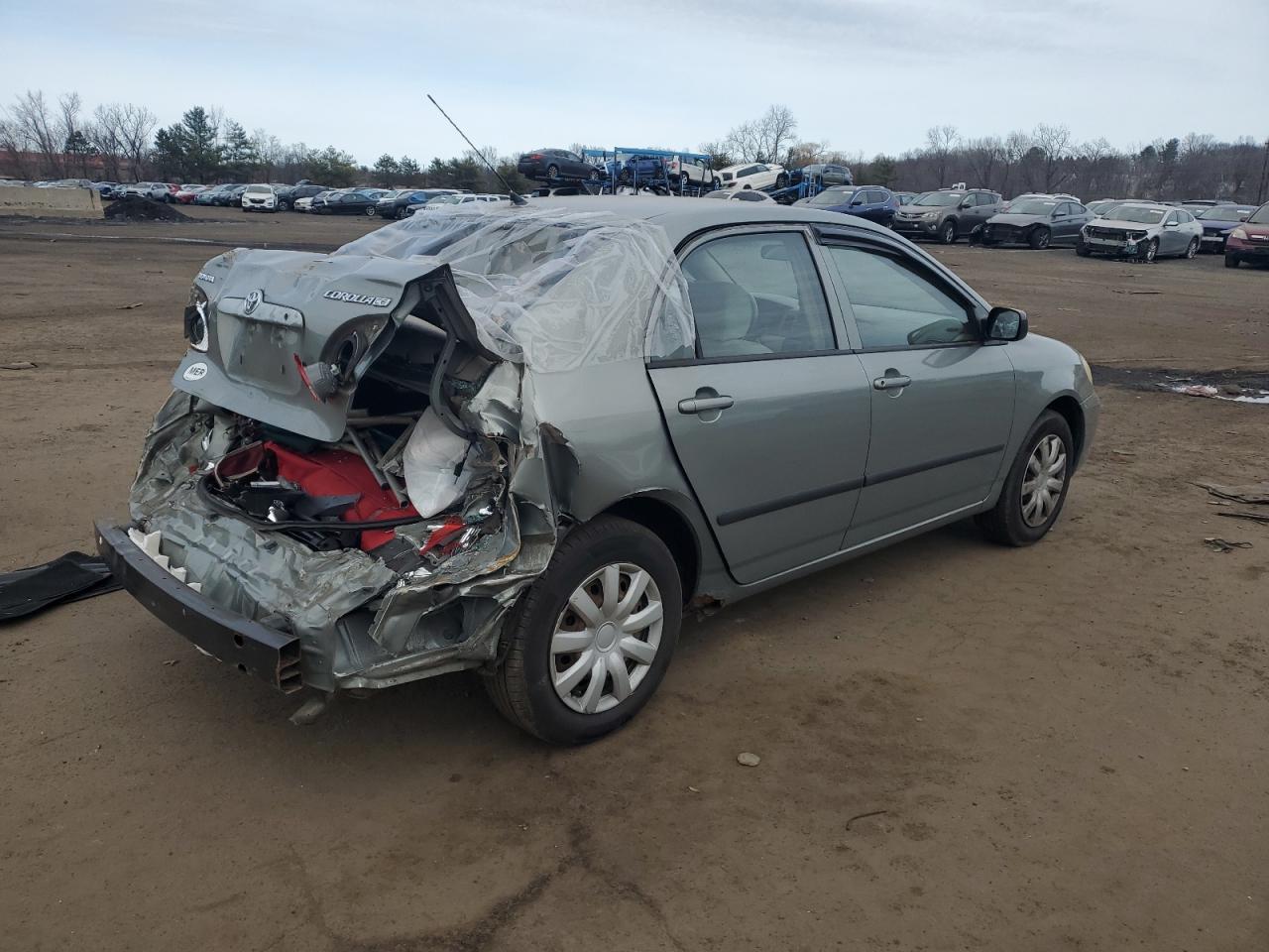 2004 Toyota Corolla VIN 2T1BR32E54C294337 Copart auction photo, rear end damage thumbnail 3