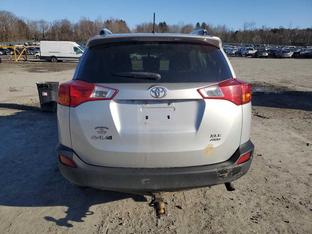 2013 Toyota RAV 4 VIN JTMRFREV4DD045715 Copart auction photo, front end / side damage thumbnail 6