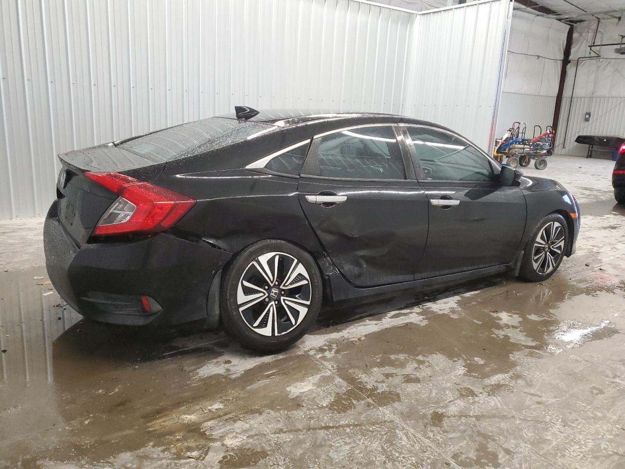 2016 Honda Civic VIN 19XFC1F37GE014844 Copart auction photo, rear end / side damage thumbnail 3