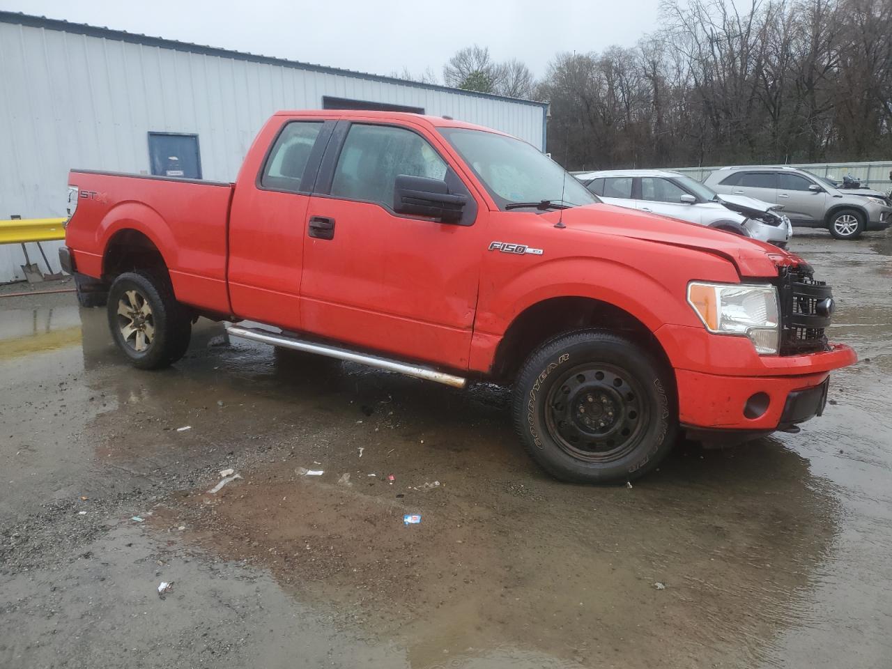 2013 Ford F-150 VIN 1FTFX1EFXDFA24253 Copart auction photo, front end / side damage thumbnail 4