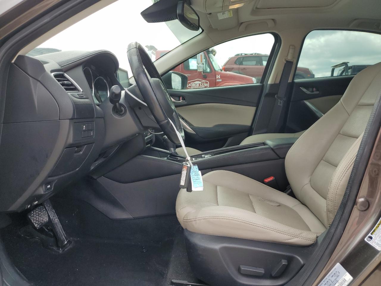2017 Mazda 6 VIN JM1GL1V56H1101954 Copart auction photo, front end / rear end damage thumbnail 7