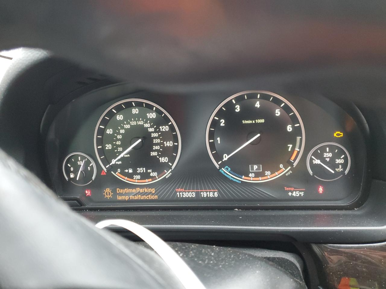 2015 BMW 5er VIN WBA5B3C58FD542633 Copart auction photo, front end damage thumbnail 9