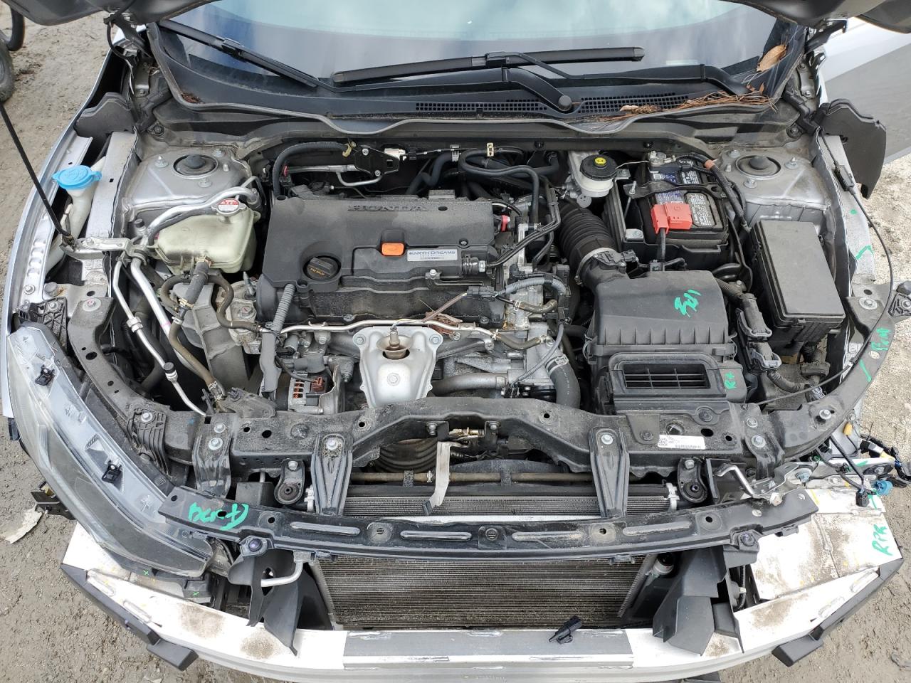 2020 Honda Civic VIN 19XFC2F62LE026880 Copart auction photo, front end / side damage thumbnail 11