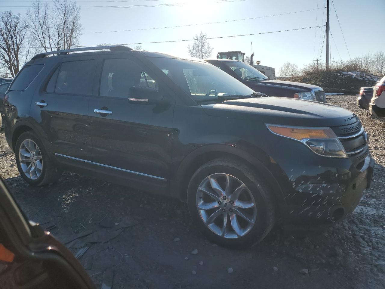 2014 Ford Explorer VIN 1FM5K7D80EGB15751 Copart auction photo, side / rear end damage thumbnail 4