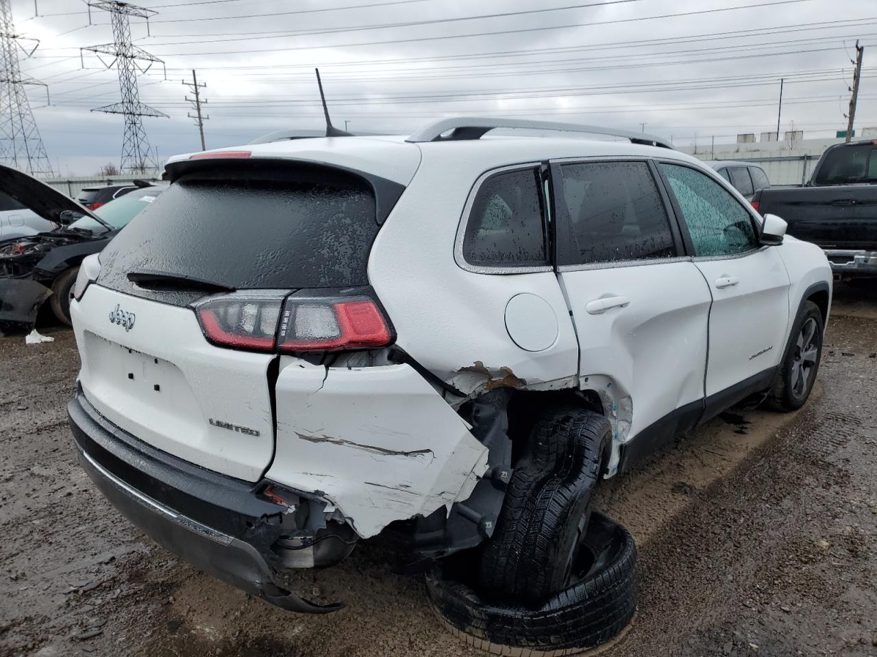 2019 Jeep Grand Cherokee VIN 1C4PJLDB2KD434070 Copart auction photo, rear end / side damage thumbnail 3