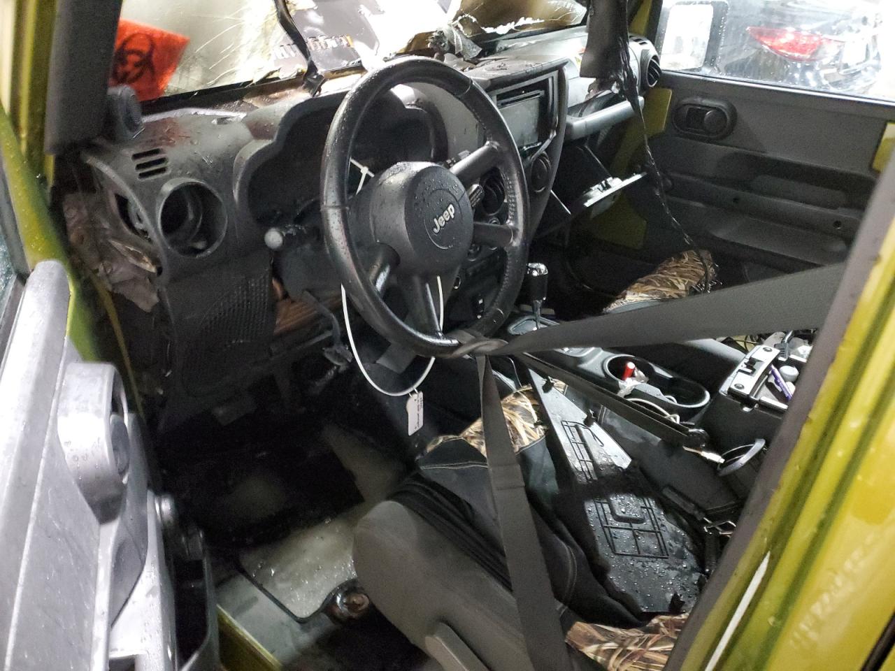 2007 Jeep Wrangler VIN 1J4GB39177L184300 Copart auction photo, burn - engine / burn - interior damage thumbnail 8