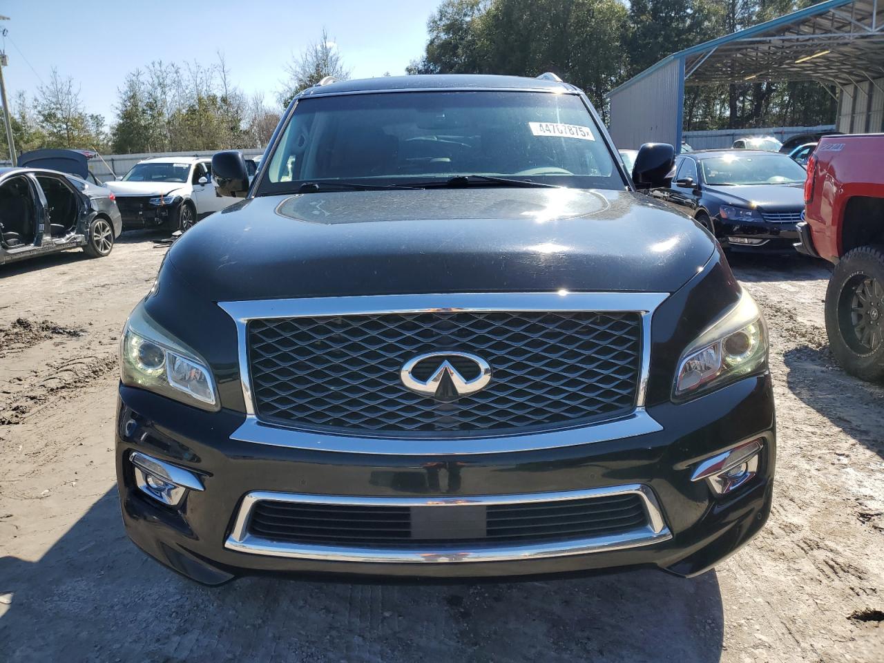2015 Infiniti QX80 VIN JN8AZ2NF7F9571576 Copart auction photo, side damage thumbnail 5