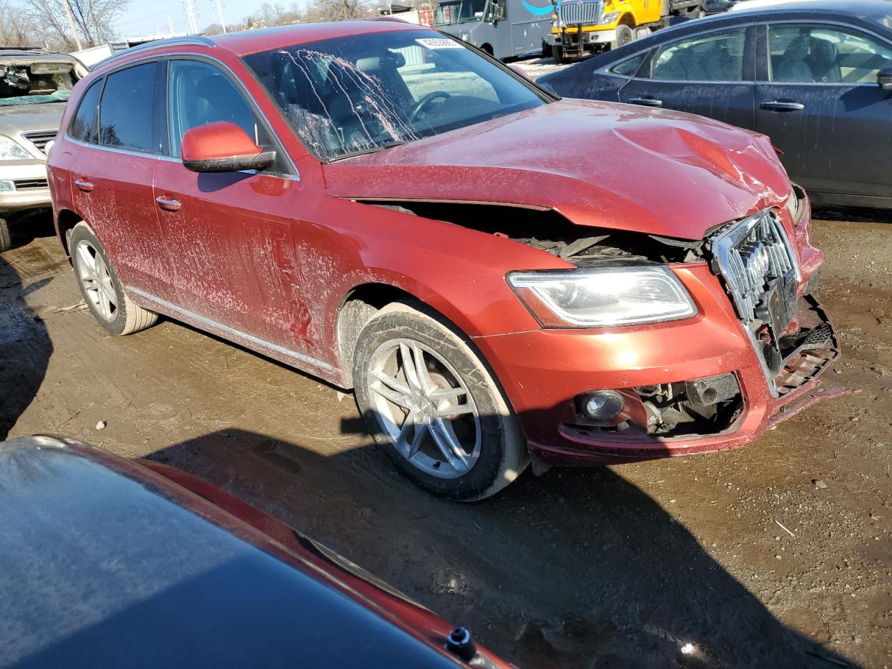 2015 Audi Q5 VIN WA1LFAFP3FA055075 Copart auction photo, front end damage thumbnail 4