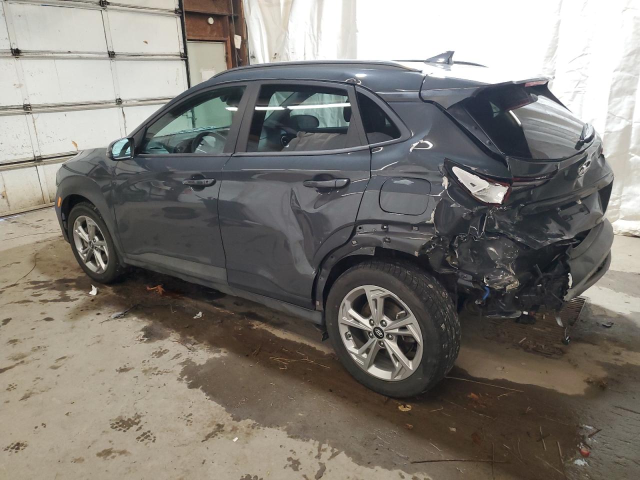 2023 Hyundai Kona VIN KM8K6CAB1PU037047 Copart auction photo, rear end / side damage thumbnail 2