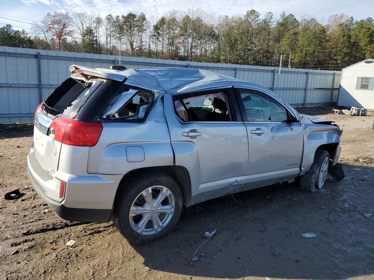 2017 GMC Terrain VIN 2GKFLSEK8H6309861 Copart auction photo, all over damage thumbnail 3